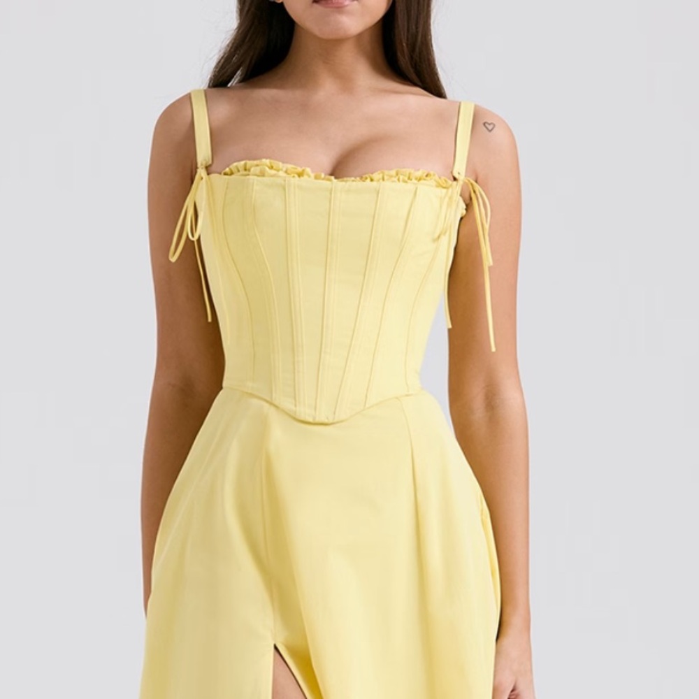House of CB Yellow Corset Top (part of Clarabelle dress)
